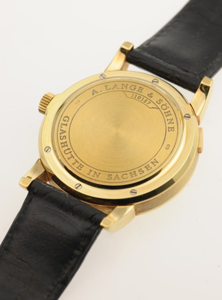 A. Lange & Söhne Lange 1 first edition in yellow gold closed caseback for A Collected Man London