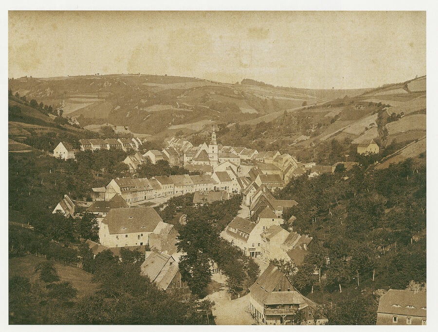 The town of Glashütte around the late 19th century for A Collected Man London