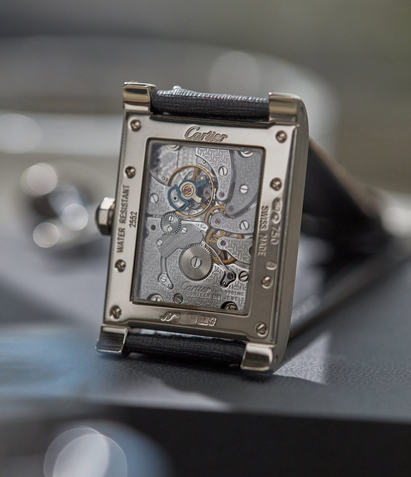 Cartier CPCP Tank à Vis dual time watch movement In A Collector’s Guide to the “Collection Privée Cartier Paris” for A Collected Man London