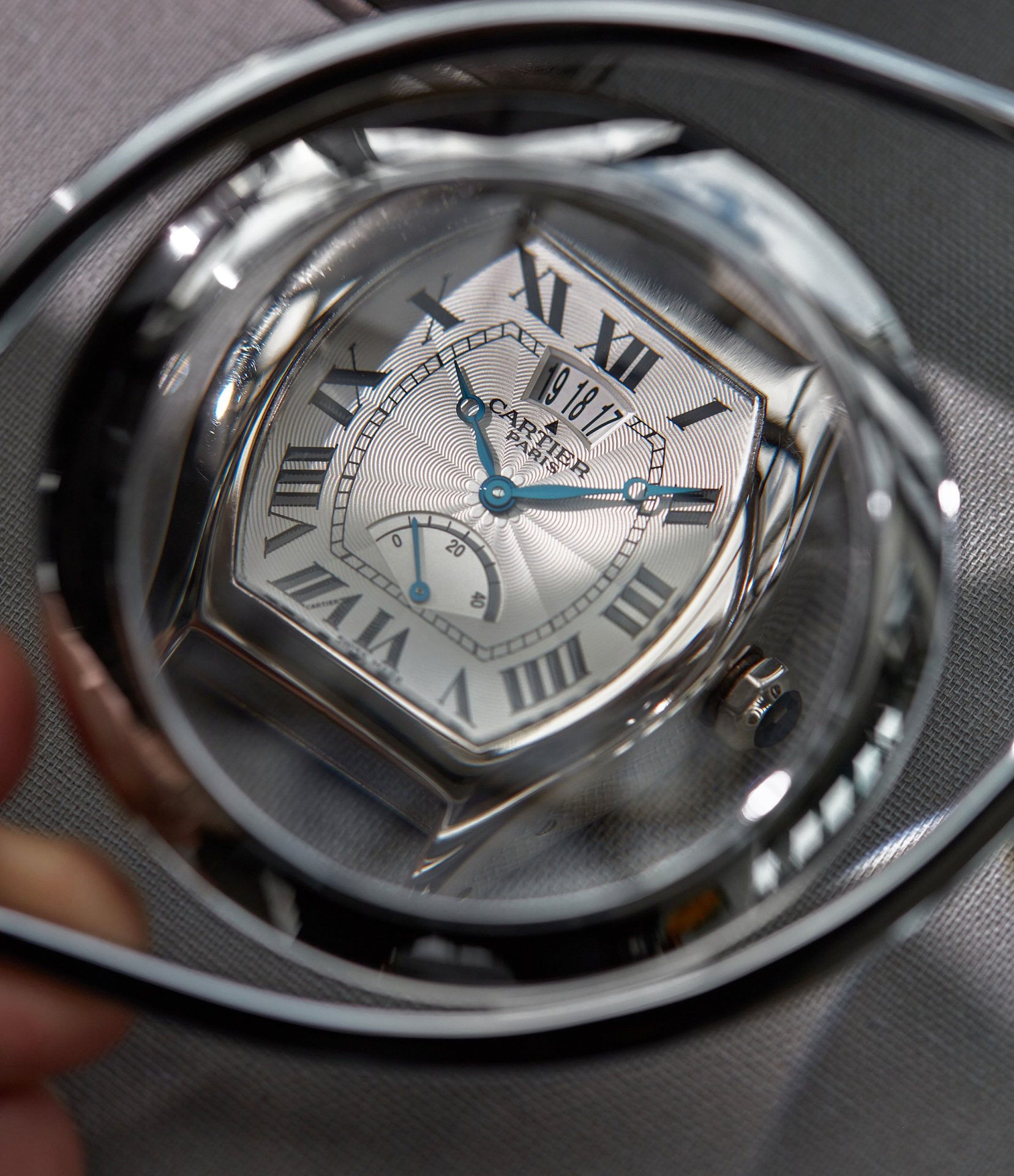 Cartier CPCP white gold Tortue power reserve under glass In A Collector’s Guide to the “Collection Privée Cartier Paris” for A Collected Man London
