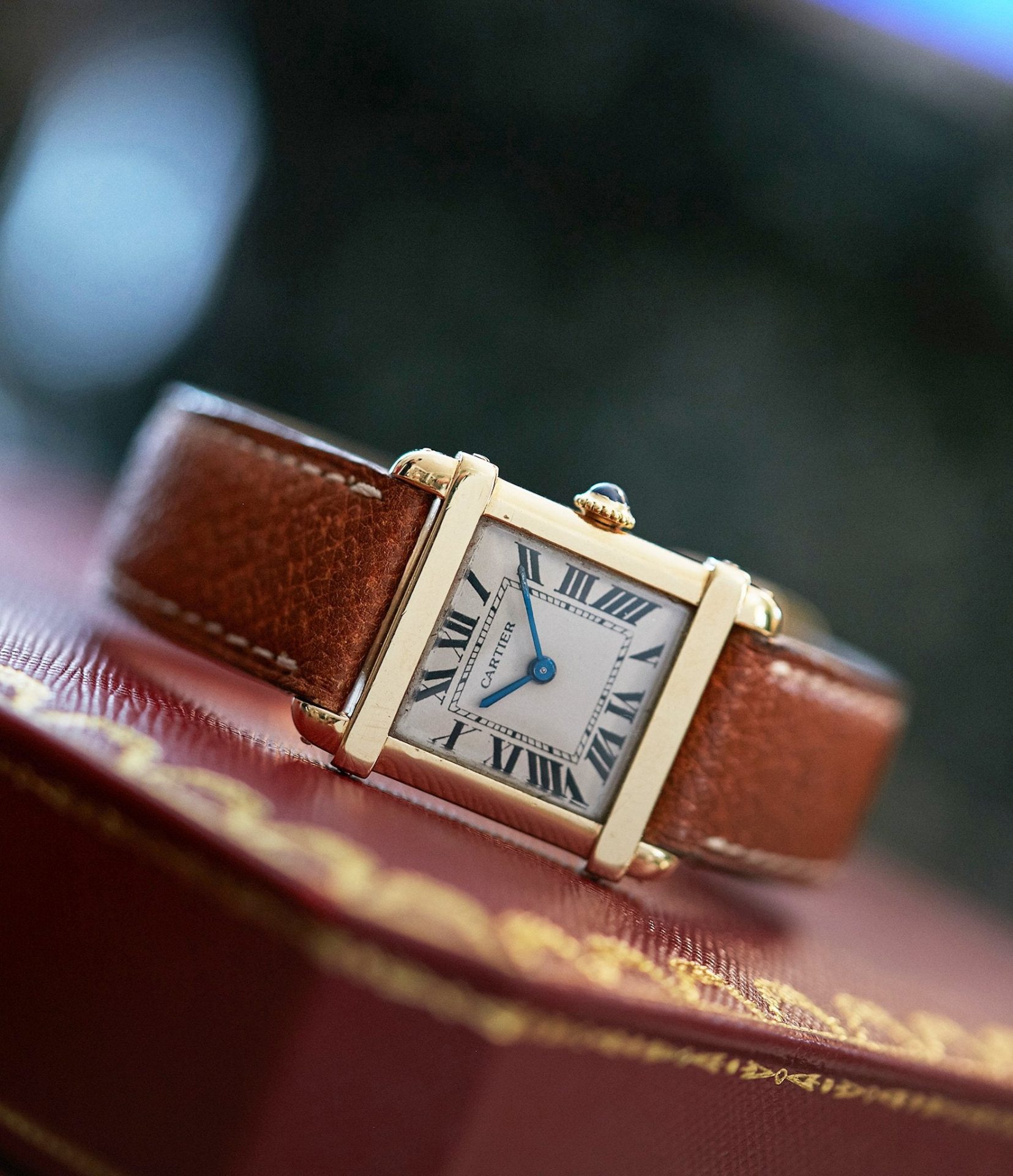 Cartier watch on box In A Collector’s Guide to the “Collection Privée Cartier Paris” for A Collected Man London