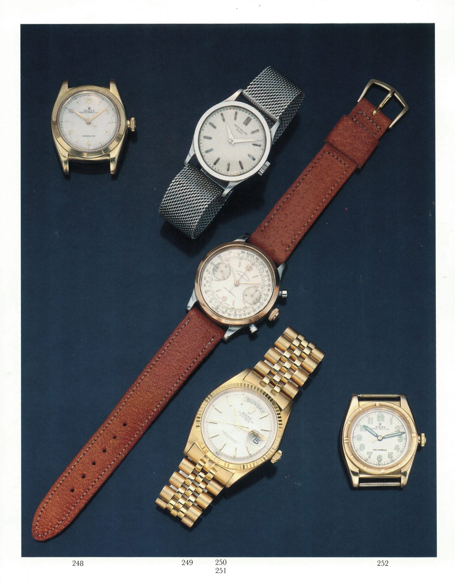 Selection of watches from second watch and jewellery sale in Understanding Andy Warhol as a collector for A Collected Man