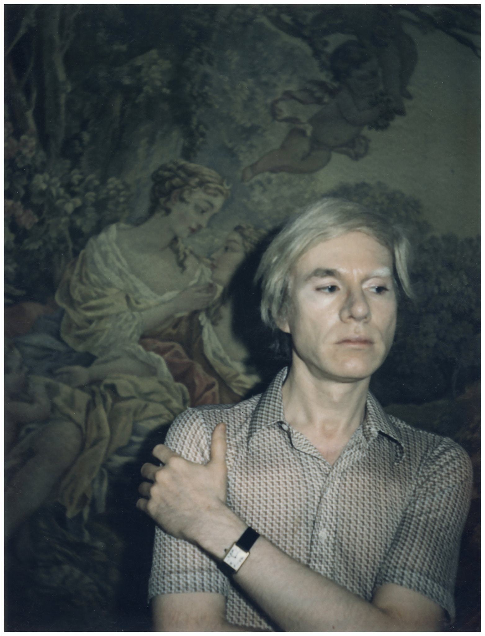 Warhol wearing his Cartier Tank in Understanding Andy Warhol as a collector for A Collected Man