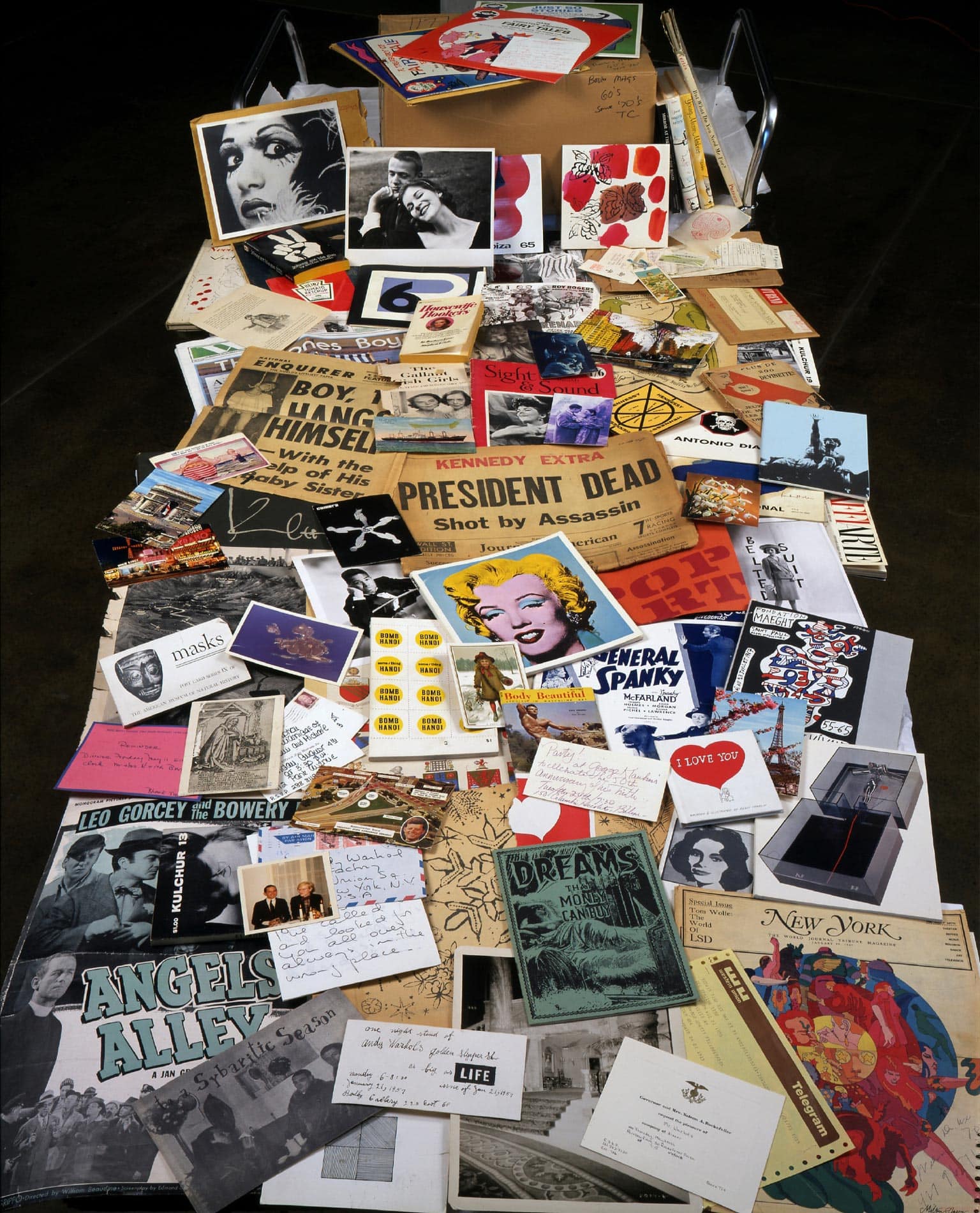 Contents on time capsule #21 in Understanding Andy Warhol as a collector for A Collected Man