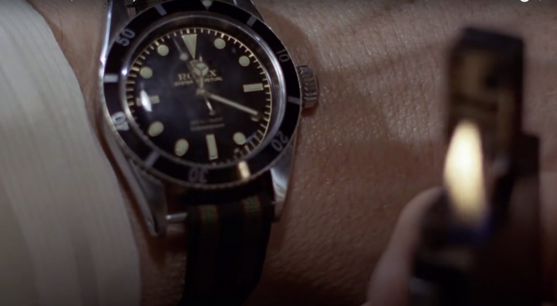 Rolex Submariner Big Crown on James Bond’s wrist in Dr. No for A Collected Man London