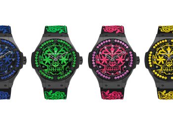 BIG BANG BRODERIE SUGAR SKULL FLUO Hublot revisits neon Time to glow