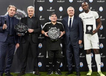 Usain Bolt, Diego Maradona & José Mourinho meet for a Match of Friendship