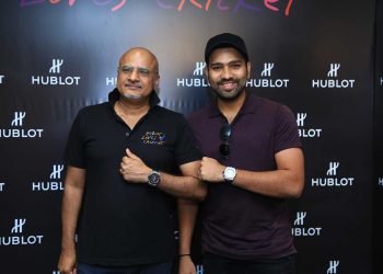 ROHIT SHARMA AT THE JOHNSON WATCH COMPANY STORE IN NEW DELHI