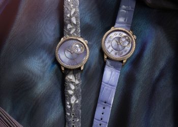 A creative collaboration with Yiqing Yin –  Égérie : The Pleats of Time:  a concept watch and Égérie moon phase