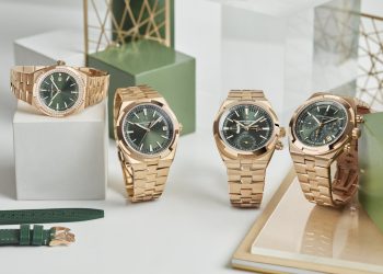 First sunburst green dials in the Overseas collection