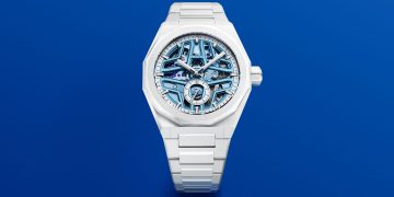 ZENITH AND TIME+TIDE UNVEIL THEIR THIRD AND FINAL “SURFER” LIMITED EDITION, THE DEFY SKYLINE SKELETON WHITE SURFER CERAMIC
