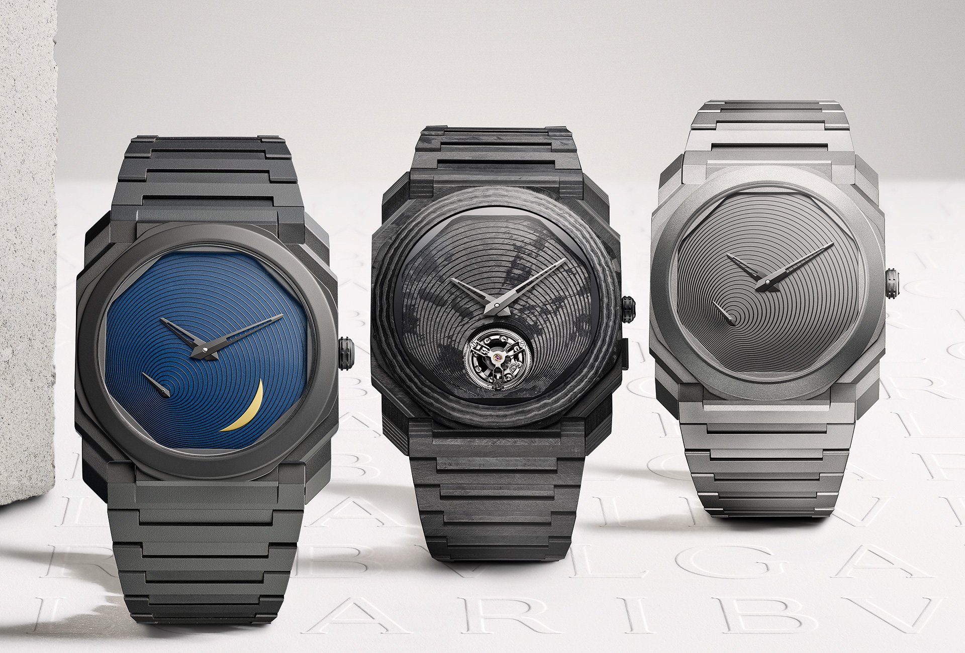 Three Bulagri Octo Finissimo limited editions by Tadao Ando in The Role Played by ‘Collaborations’ in Watchmaking for A Collected Man London